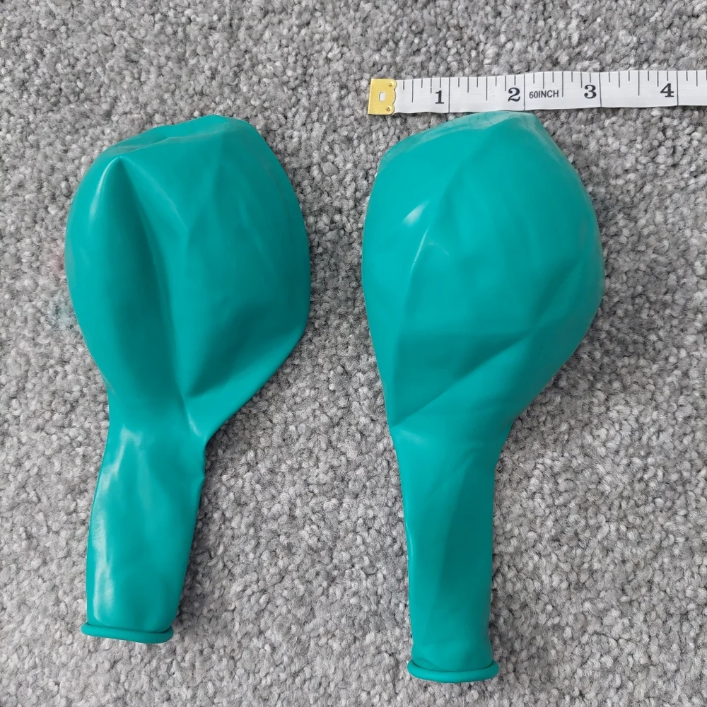 Teal Balloons assorted sizes 79 balloons comes with 2 ribbon rolls